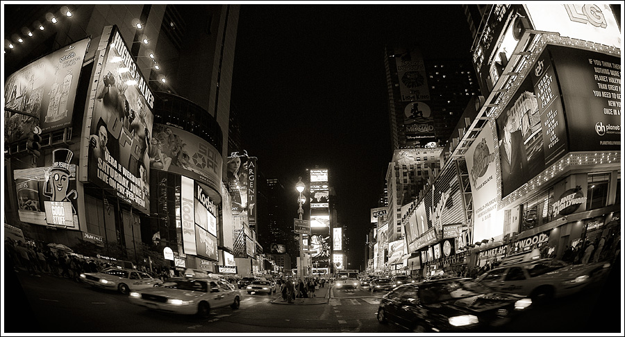 Time Square - Noir et Blanc